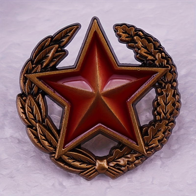 Embroidery Legacy - 1pc Belarusian Red Star Emblem -