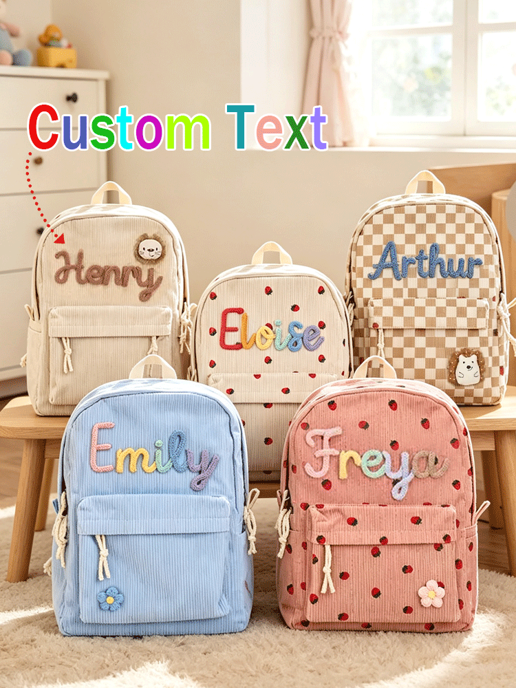 Embroidery Names - [Custom] Personalized Back-to-School Backpack with Name