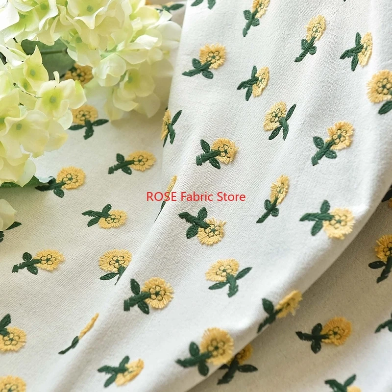 Embroidery Yellow Flower - Ins-inspired 3D Small Yellow Flower Embroidery