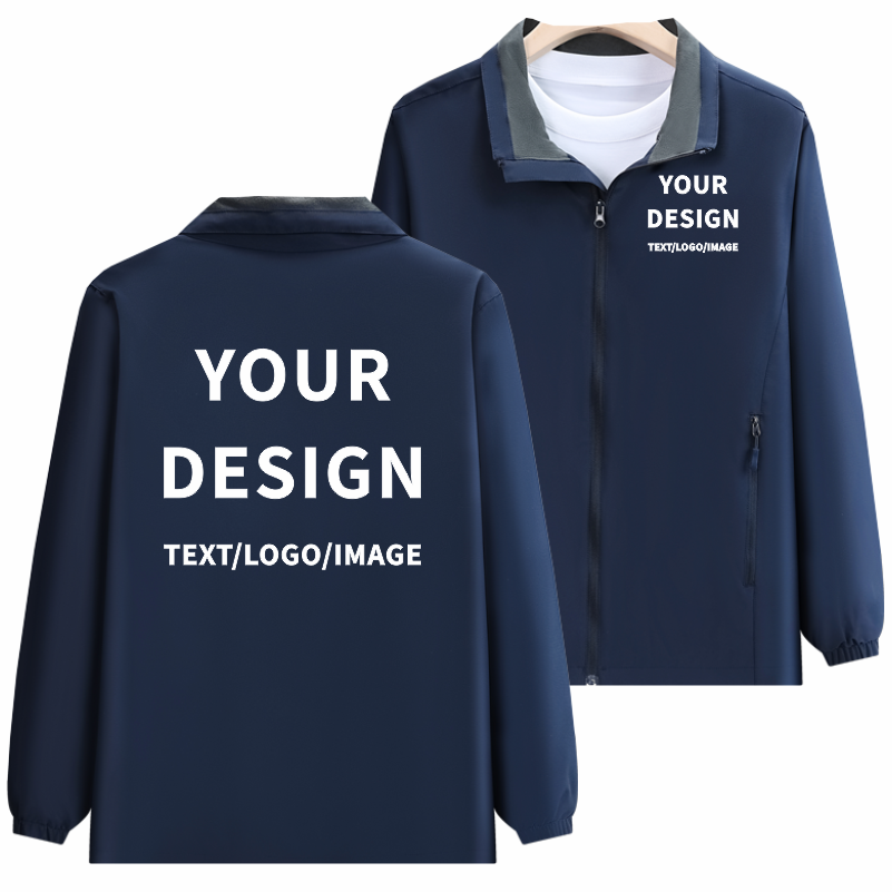 Embroidery Design Logo - Fashion Solid Color Jacket Custom Design