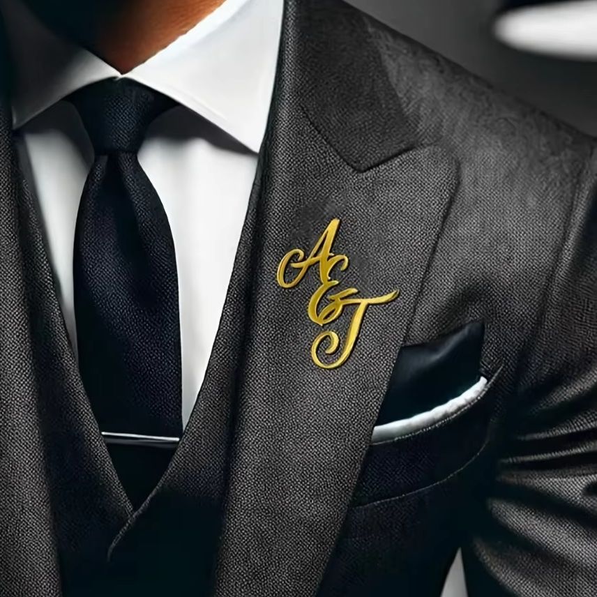 Embroidery Names - Custom Monogram Initial Name Stainless Steel