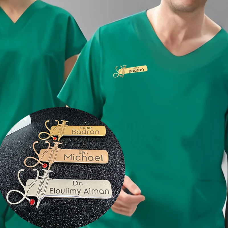 Embroidery Names - WLP Professional Brooch Pins for Doctor