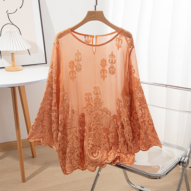 Embroidery Class - 100% Mulberry Silk Women Long Sleeve