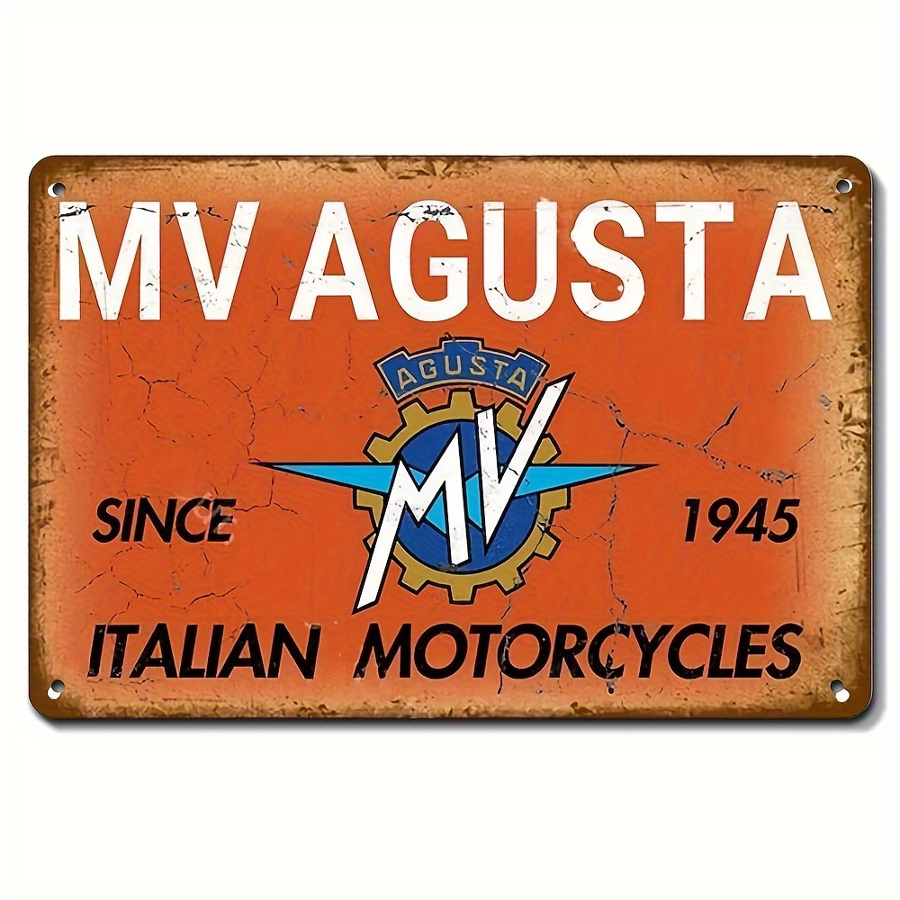Embroidery Legacy - Vintage MV Agusta Italian Motorcycles Metal