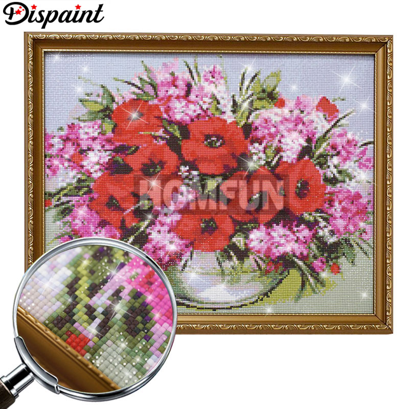 Dispaint Full Square/Round Dri - Embroidery Yellow Flower 评论和价格