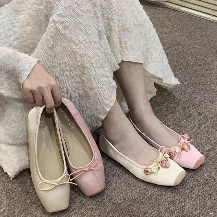 Women Flats Bow Marie Janes Sh - Embroidery Dress 评论和价格