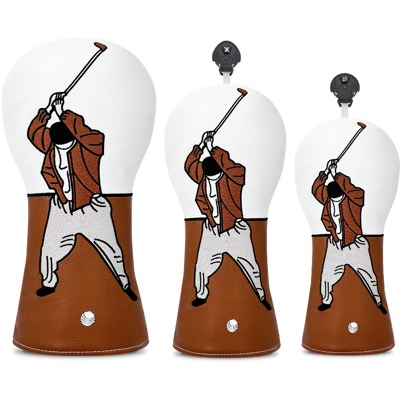 1pc High-Quality Golf Head Cov - Embroidery White 评论和价格
