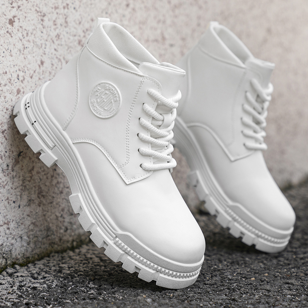 Men's Fashionable All-Season W - Embroidery White 评论和价格