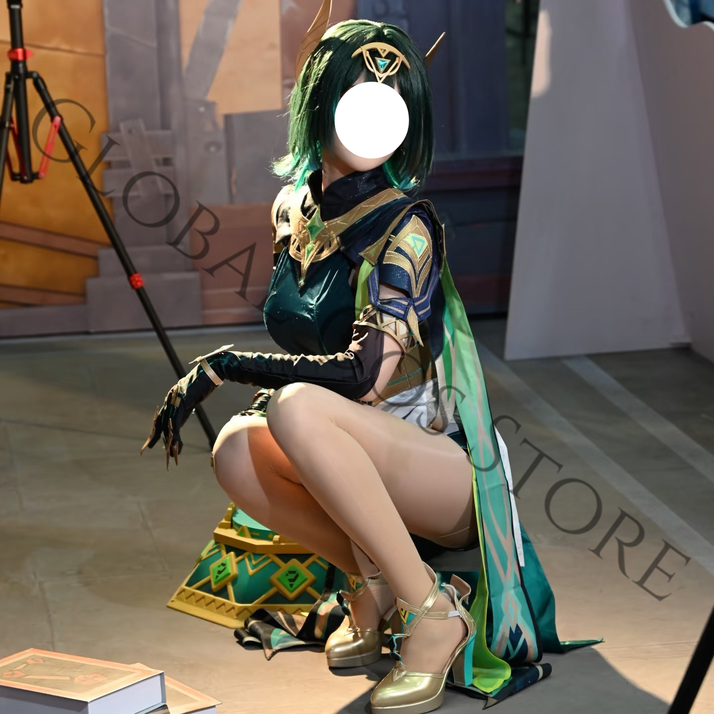Nefer Cosplay Costume Full Set - Embroidery Skirt 评论和价格