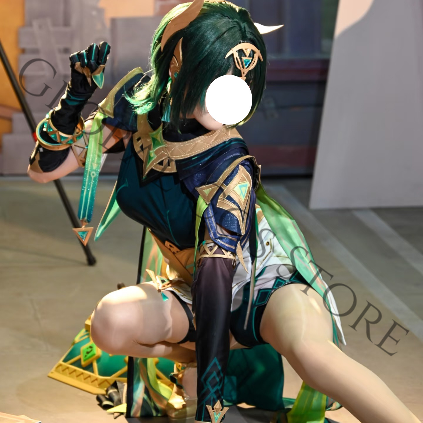 Nefer Cosplay Costume Full Set - Embroidery Skirt 评论和价格