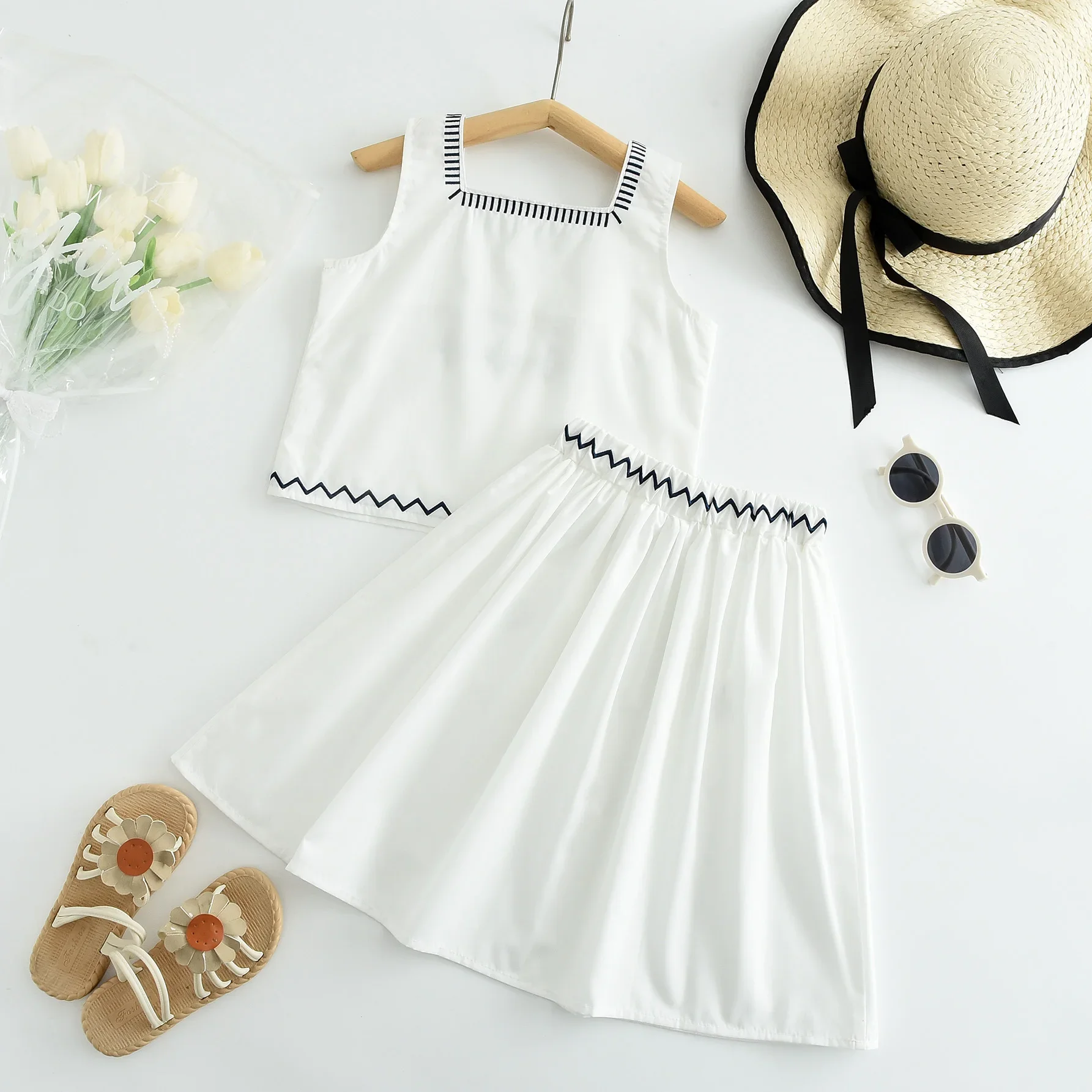 Kids Clothing Sets Floral Embr - Embroidery Class 评论和价格