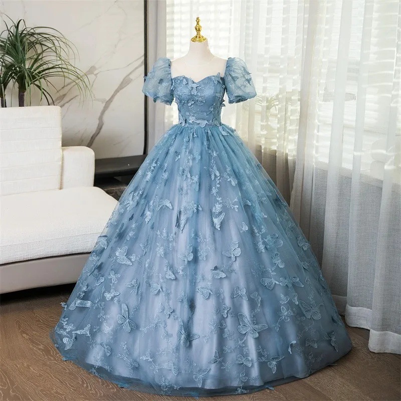 2026 New Women's Grey Blue Ban - Embroidery Skirt 评论和价格