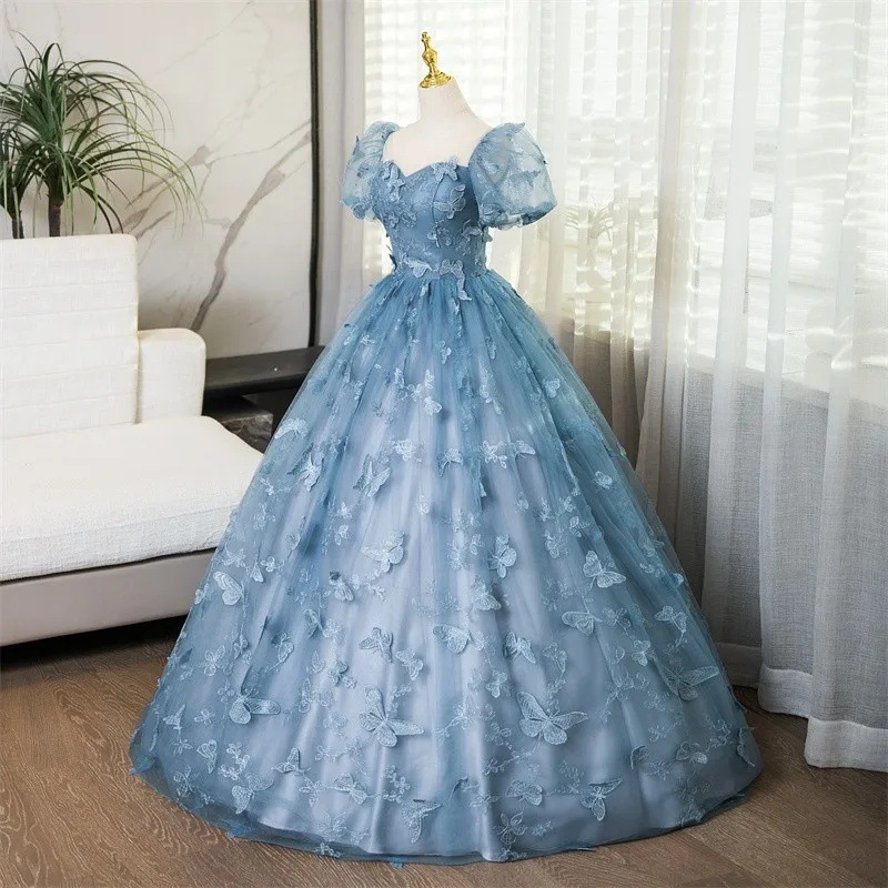 2026 New Women's Grey Blue Ban - Embroidery Skirt 评论和价格