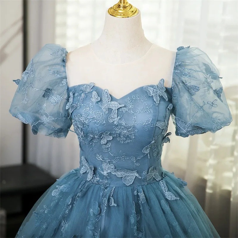 2026 New Women's Grey Blue Ban - Embroidery Skirt 评论和价格