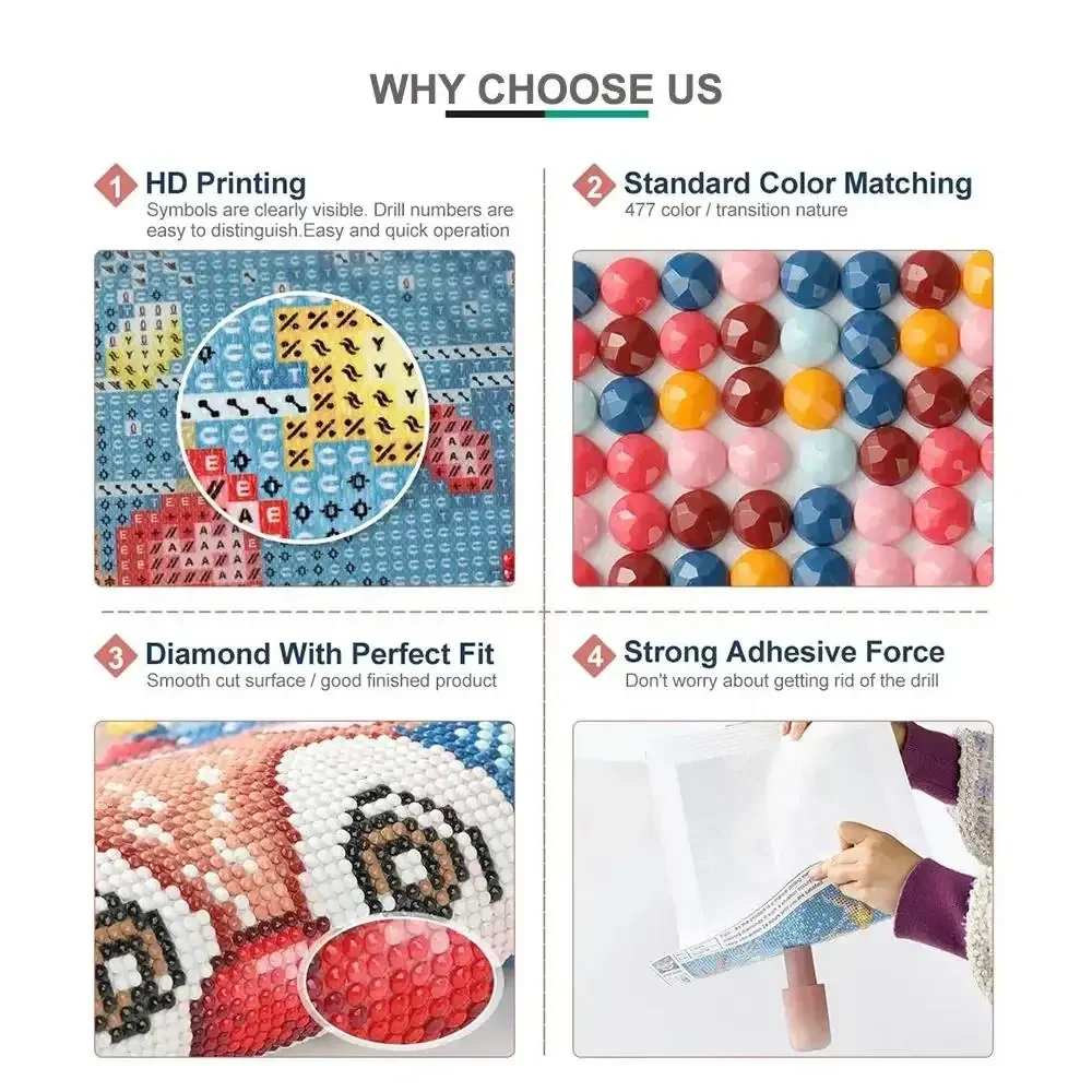 Diamond painting set, abstract - Embroidery Xpress 评论和价格