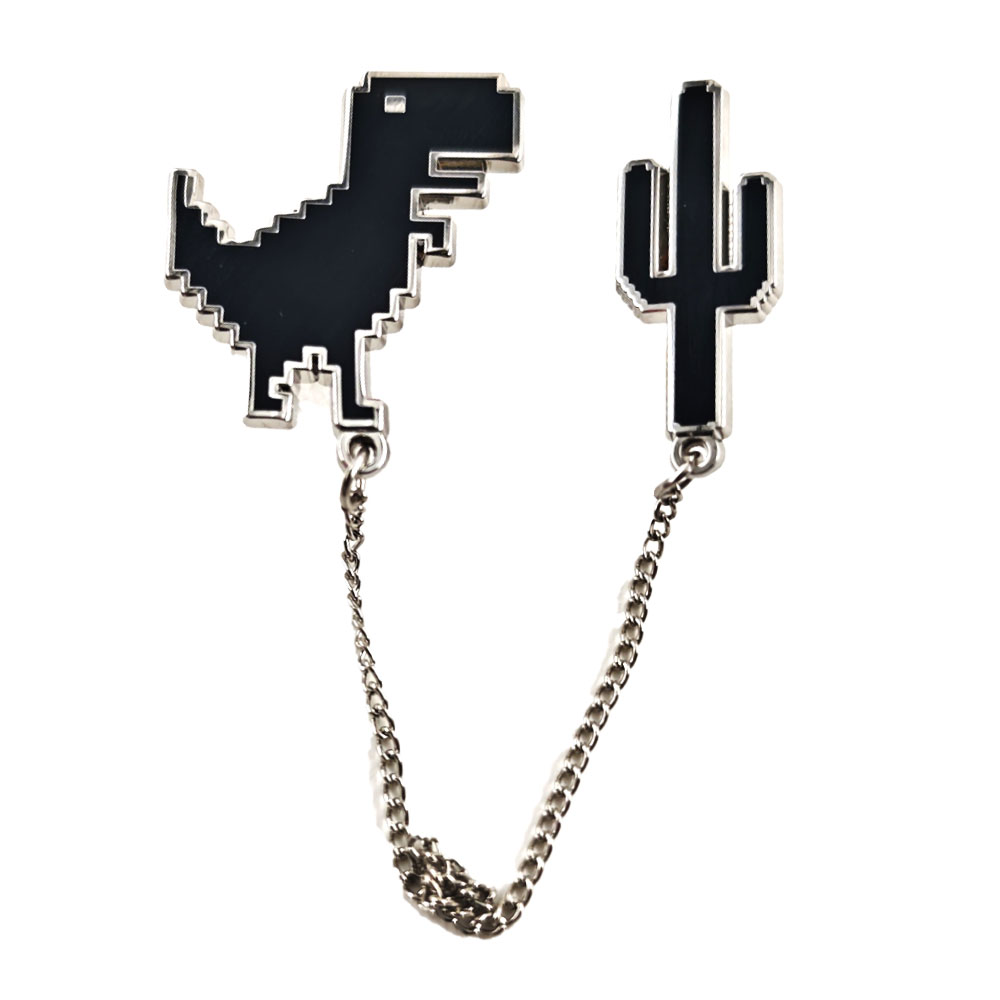 Pixel T-Rex Dinosaur Cactus En - Embroidery Bracelet 评论和价格