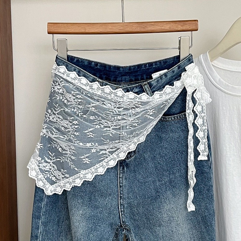 Harajuku Y2K Triangle Apron Fl - Embroidery Skirt 评论和价格