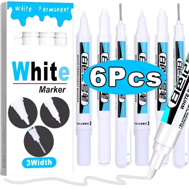 0.7/1.0/2.5MM White Permanent  - Embroidery Art Painting 评论和价格