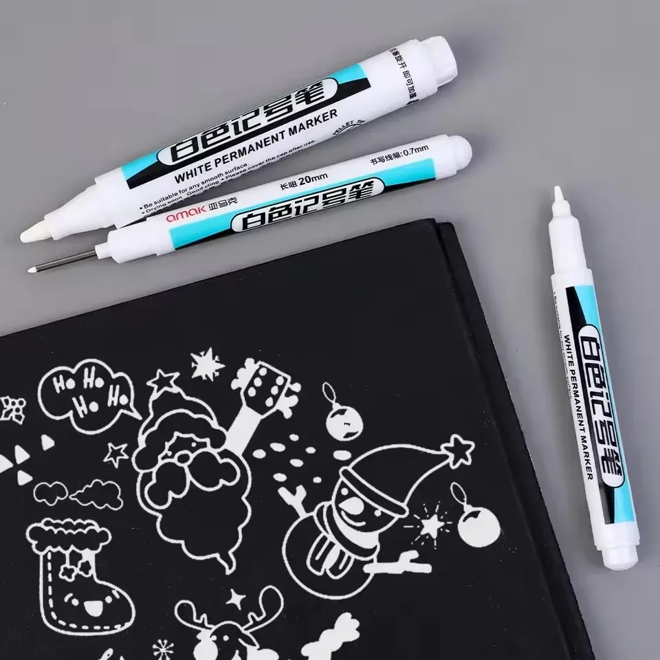 0.7/1.0/2.5MM White Permanent  - Embroidery Art Painting 评论和价格