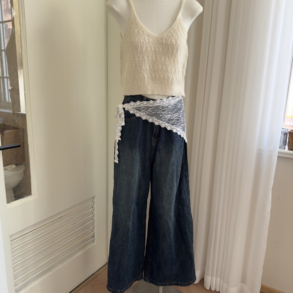 Soft Y2K Triangle Apron Embroi - Embroidery Skirt 评论和价格