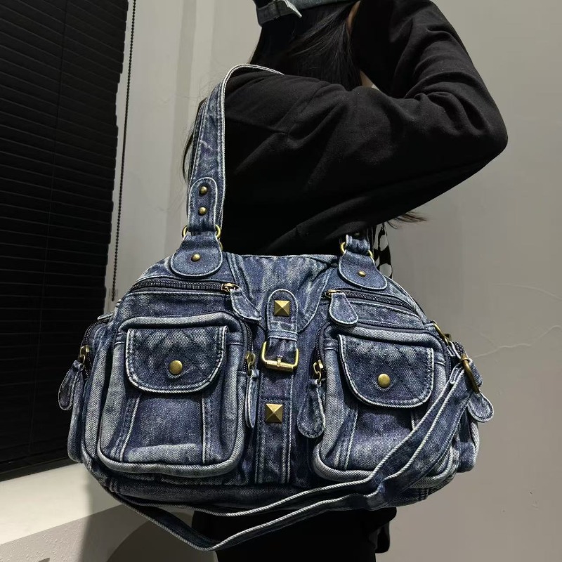 Fashionable Denim Tote Bag for - Embroidery Class 评论和价格