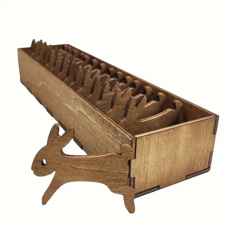 2026 Wooden Rabbit Spool Set w - Embroidery Cat 评论和价格