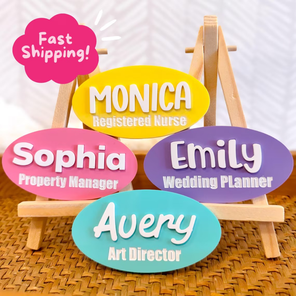Custom Name Brooch Personalize - Embroidery Names 评论和价格