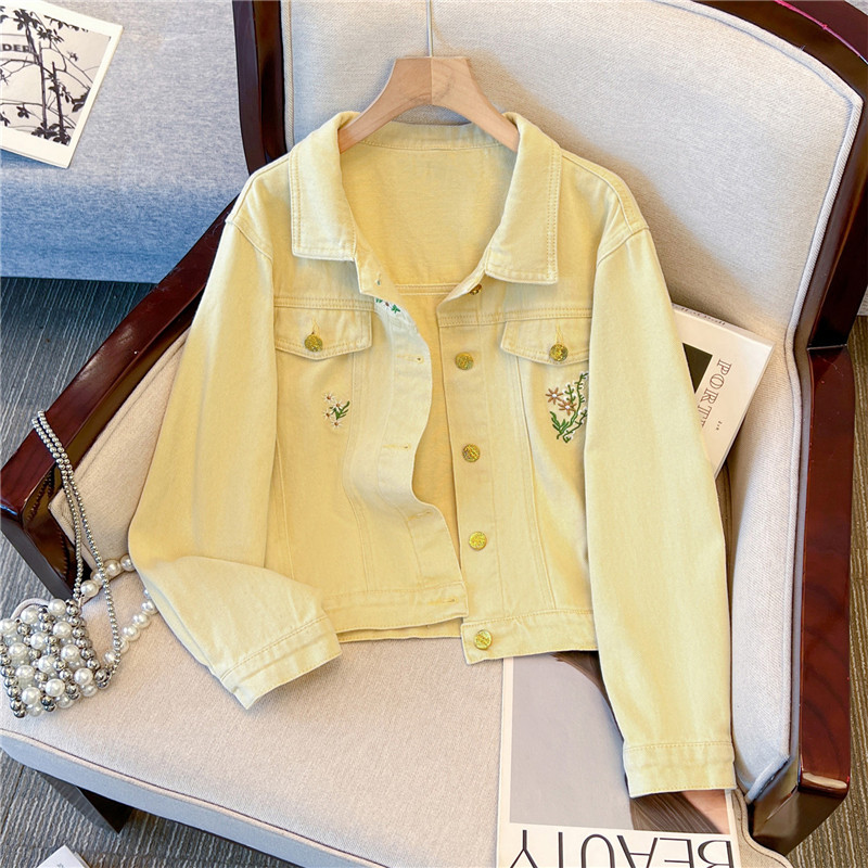 Korean Vintage Flower Embroide - Embroidery Yellow Flower 评论和价格