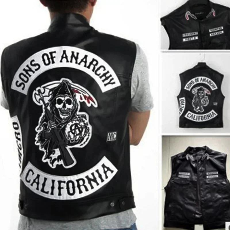 ABC123Leather Men Motorcycle C - Embroidery Skirt 评论和价格