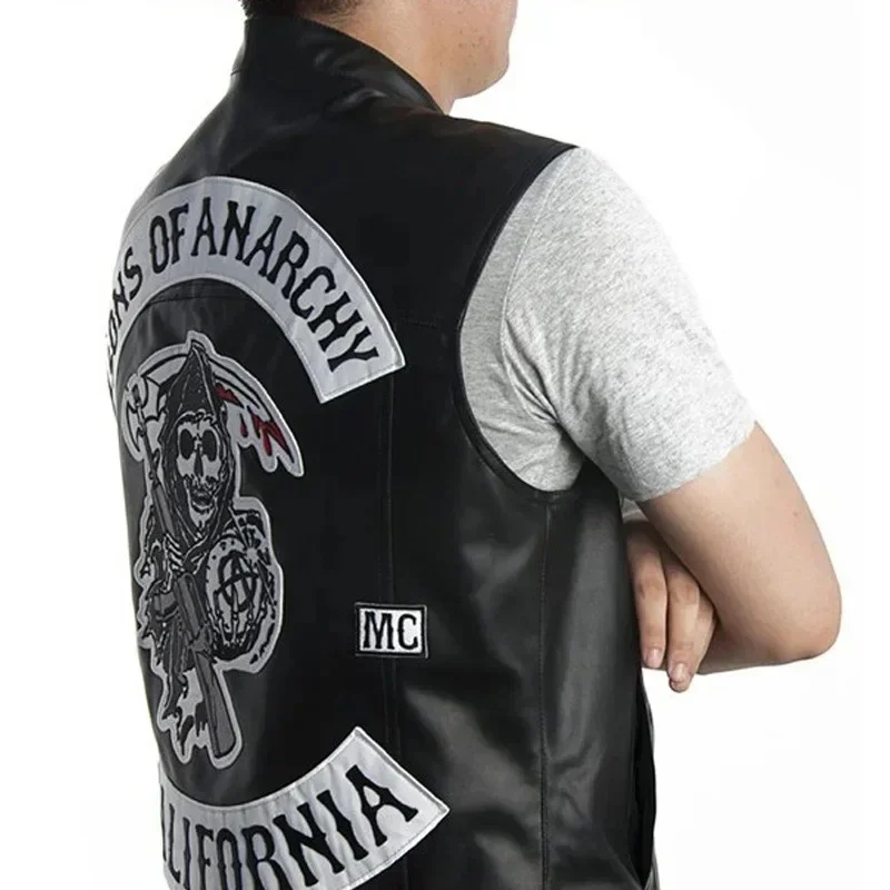ABC123Leather Men Motorcycle C - Embroidery Skirt 评论和价格
