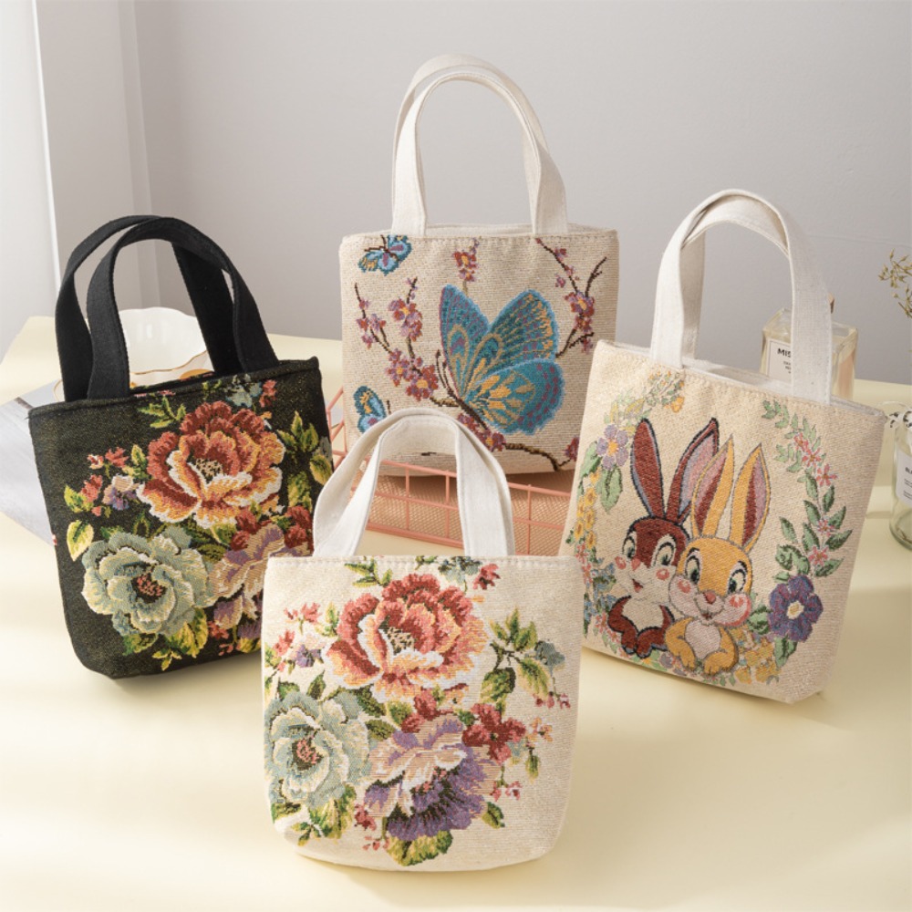 Embroidery Canvas Bag Cute Cat - Embroidery Cat 评论和价格