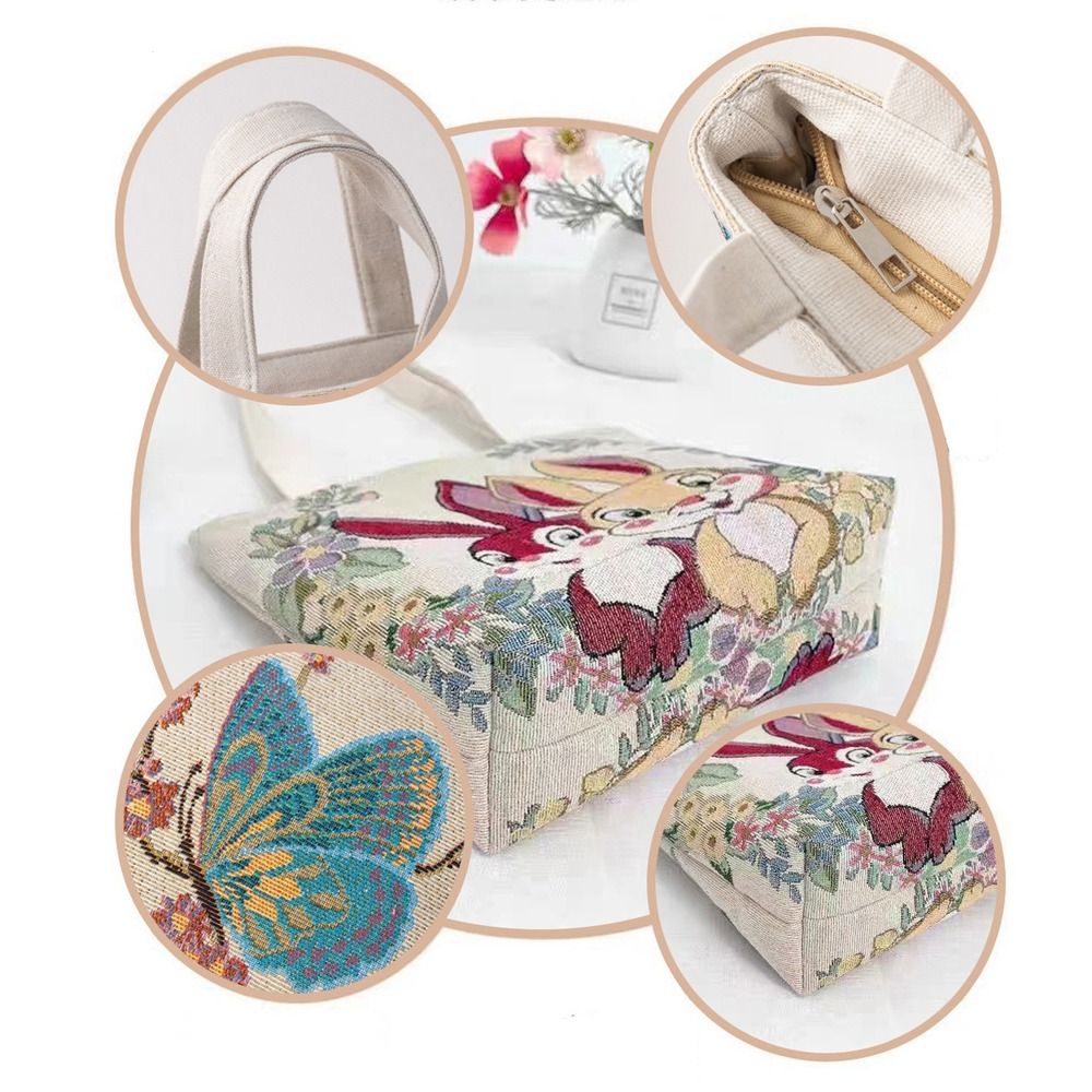 Embroidery Canvas Bag Cute Cat - Embroidery Cat 评论和价格