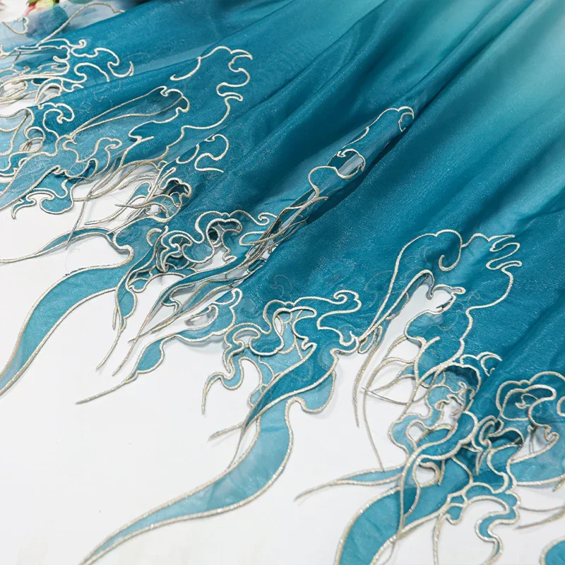 Chinese Style Embroidery Lotus - Embroidery Skirt 评论和价格