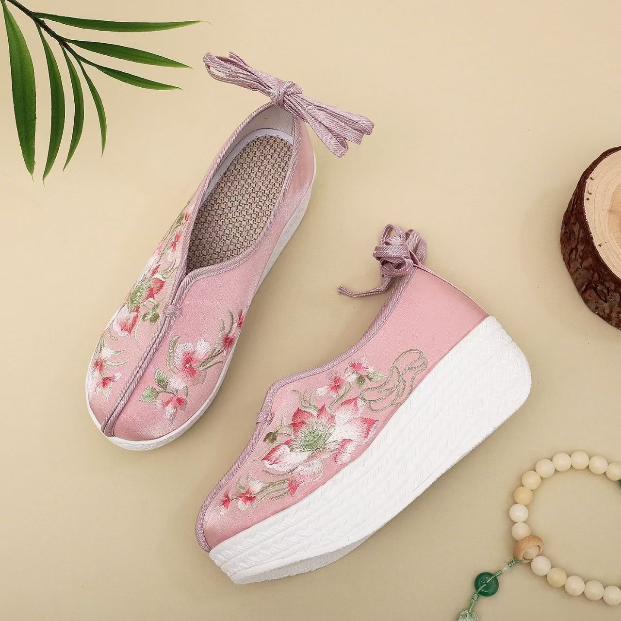 Woman Ethnic Style Wedges Embr - Embroidery Skirt 评论和价格