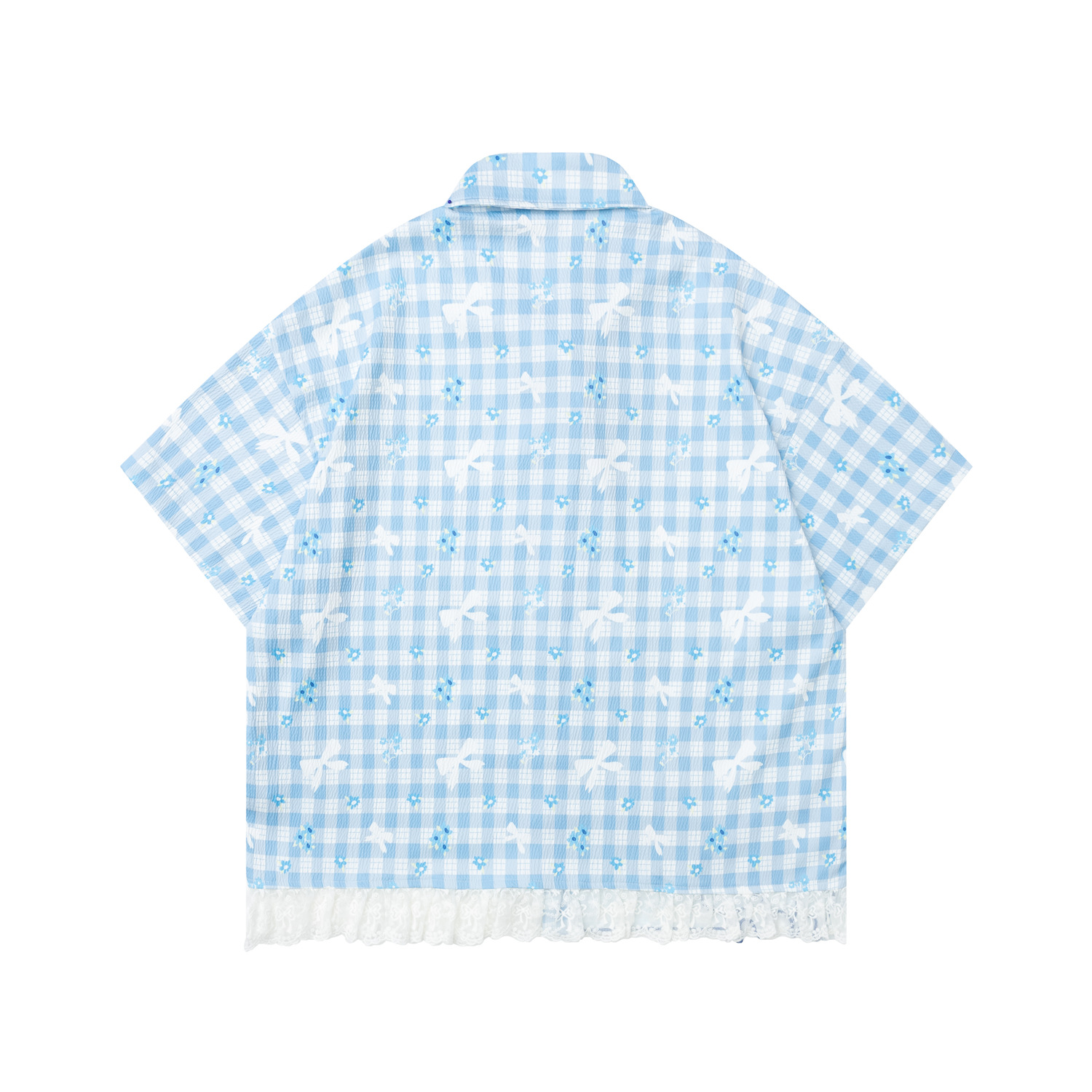 2026 Summer Casual Plaid Shirt - Embroidery Cat 评论和价格