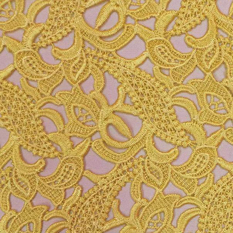 high-end lace cloth yellow ste - Embroidery Yellow Flower 评论和价格