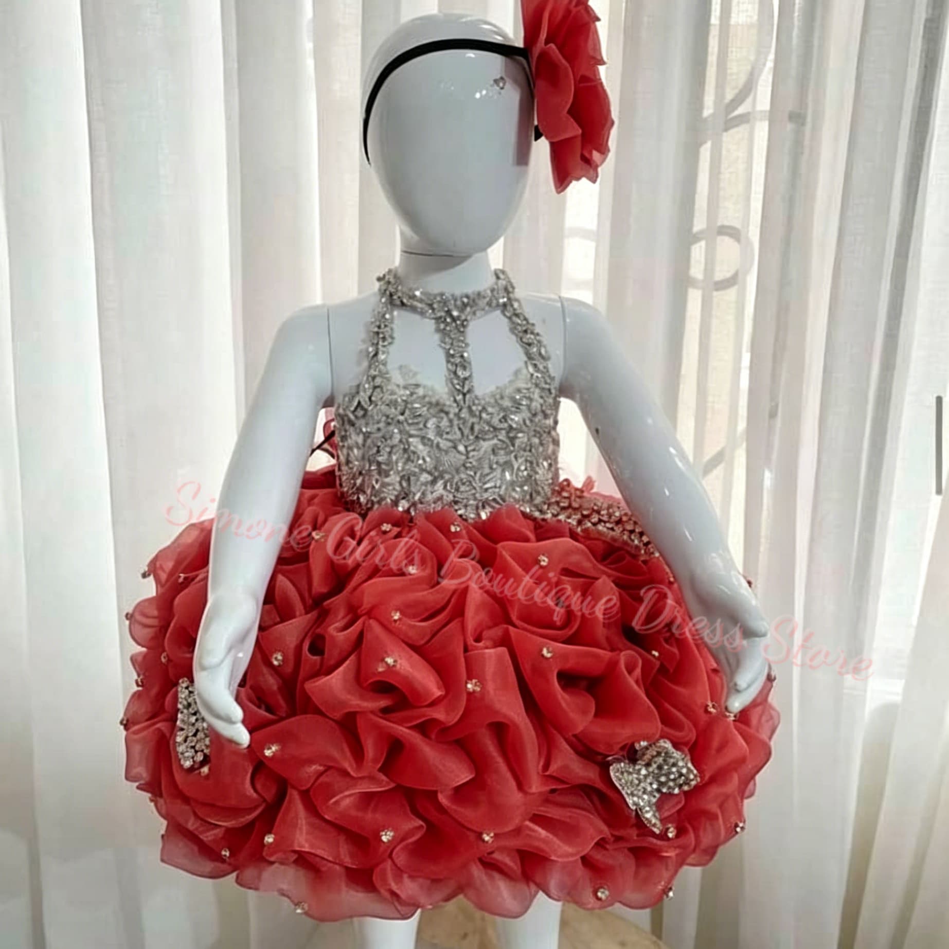 Yellow Ruffles Flower Girl Dre - Embroidery Yellow Flower 评论和价格
