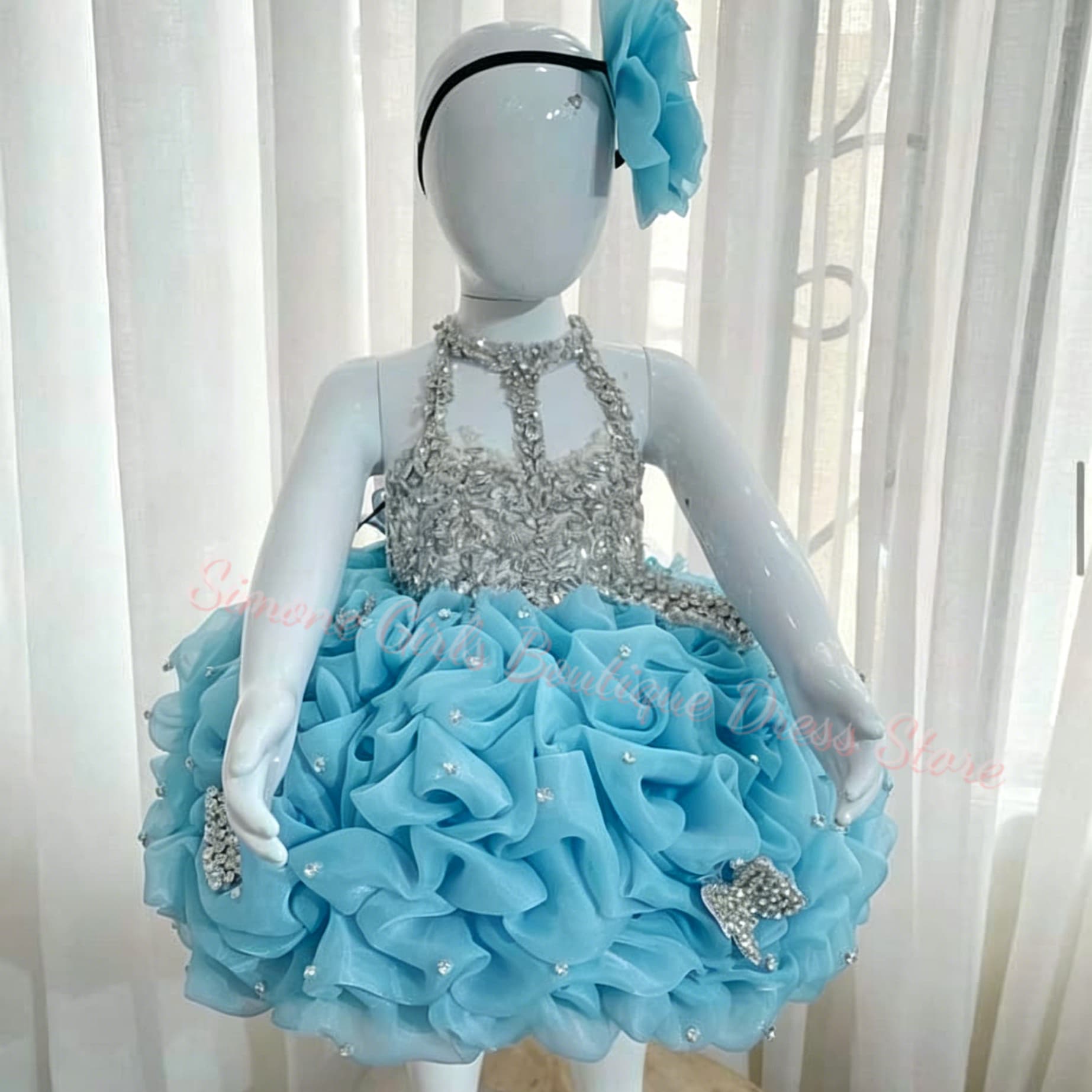 Yellow Ruffles Flower Girl Dre - Embroidery Yellow Flower 评论和价格
