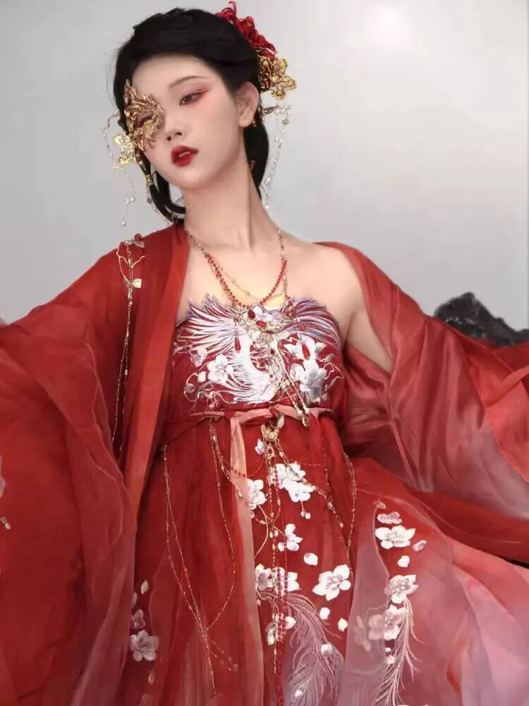 Women In Hanfu Heavy Embroider - Embroidery Dress 评论和价格