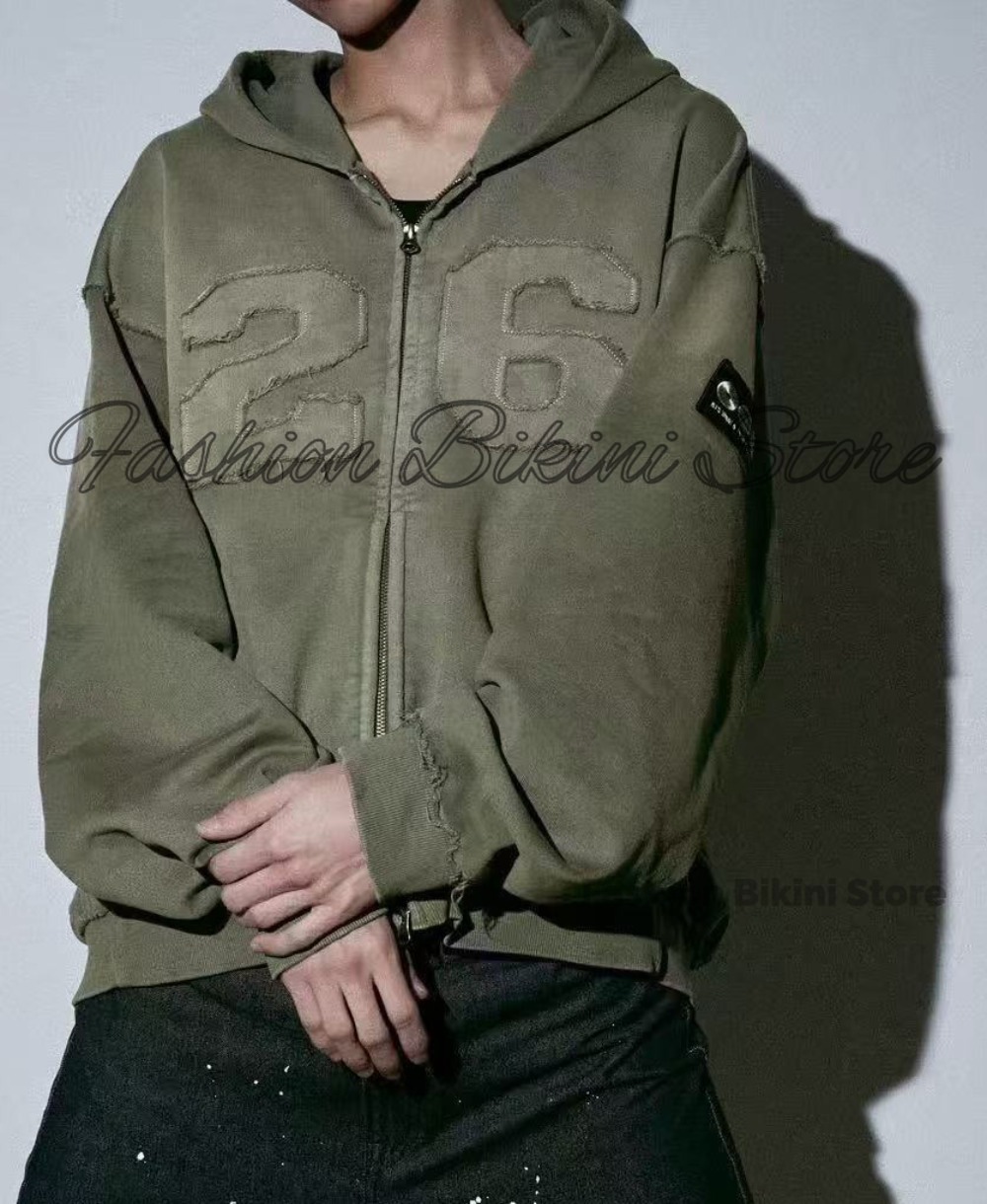 NEW Washed Grey Retro Hoodie 3 - Embroidery Class 评论和价格