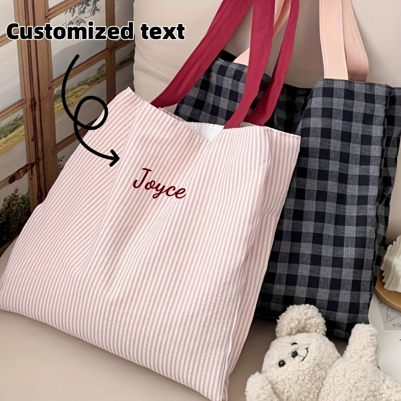 Custom Name Embroidery Tote Ba - Embroidery Names 评论和价格