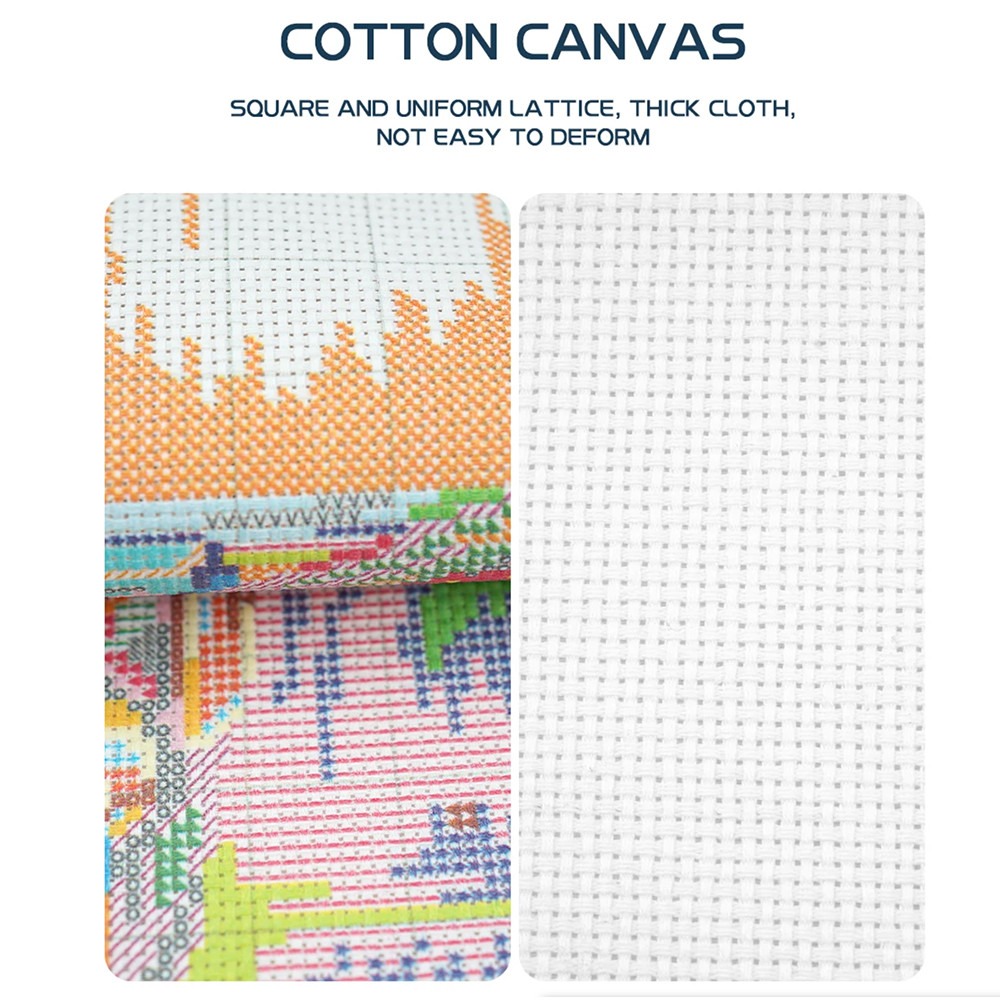 News Pre-Printed Cross Stitch  - Embroidery Yellow Flower 评论和价格