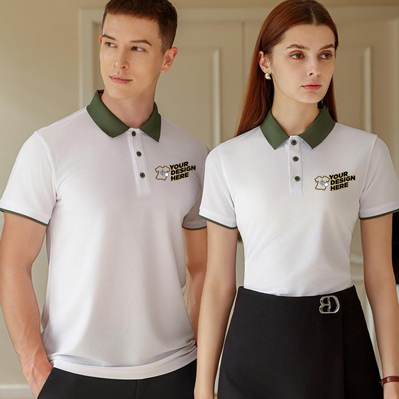 Color Block Polo Shirt - Free  - Embroidery Design Logo 评论和价格