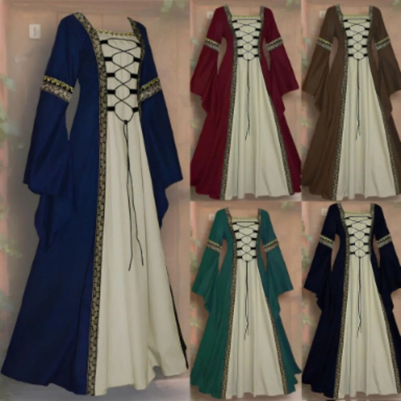 Vintage European Noble Costume - Embroidery Dress 评论和价格