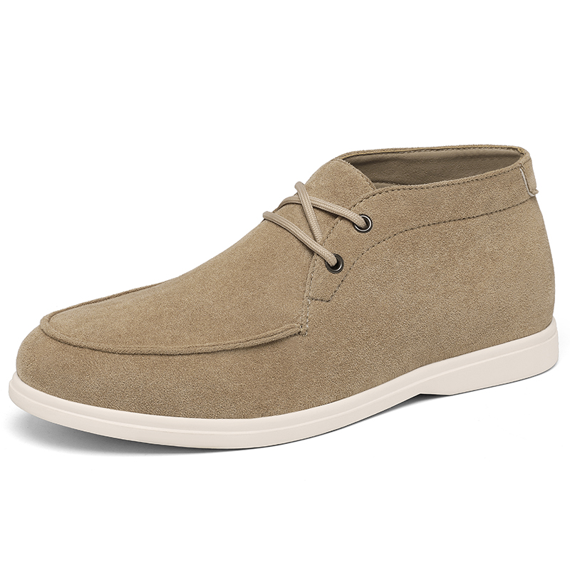 Classic British Style Suede Le - Embroidery White 评论和价格