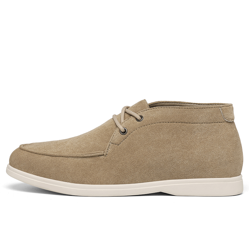 Classic British Style Suede Le - Embroidery White 评论和价格