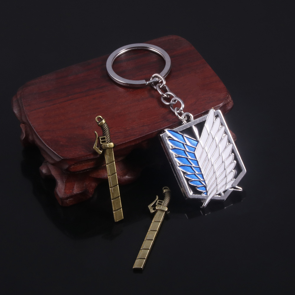 Anime Attack On Titan Keychain - Embroidery Legacy 评论和价格