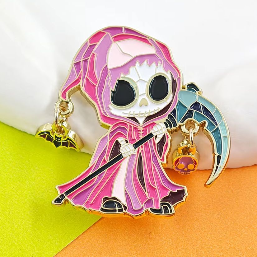Pastel Goth Grim Reaper Dangle - Embroidery Bracelet 评论和价格