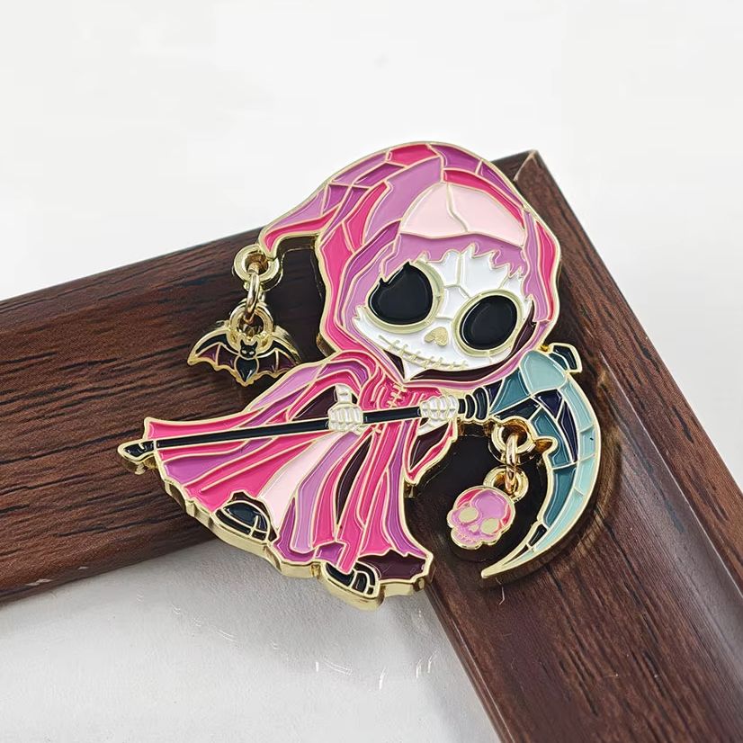 Pastel Goth Grim Reaper Dangle - Embroidery Bracelet 评论和价格