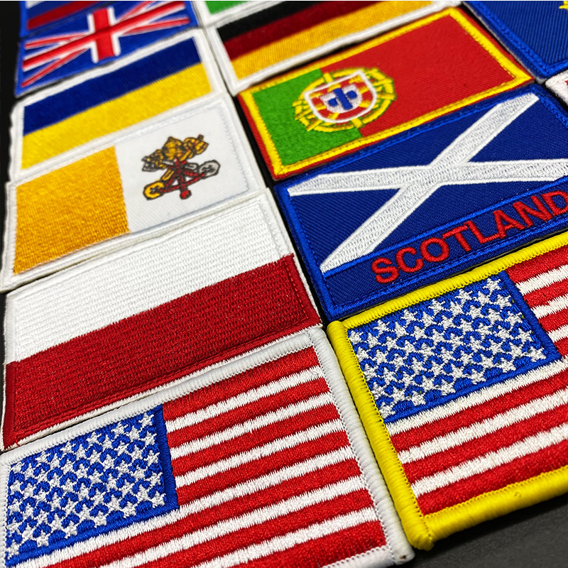 Country Flag Embroidered hook  - Embroidery Uk 评论和价格